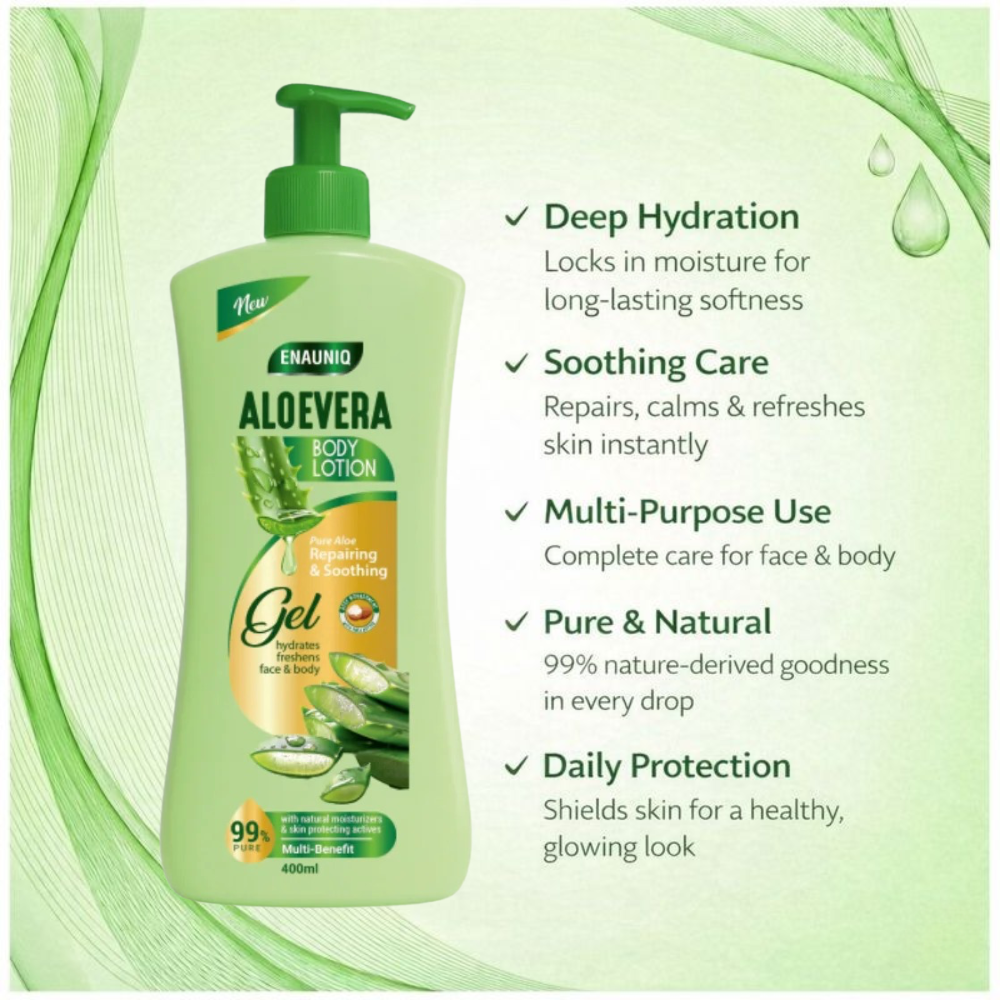 ENA LOTION ALOEVERA -400ML - Image 3
